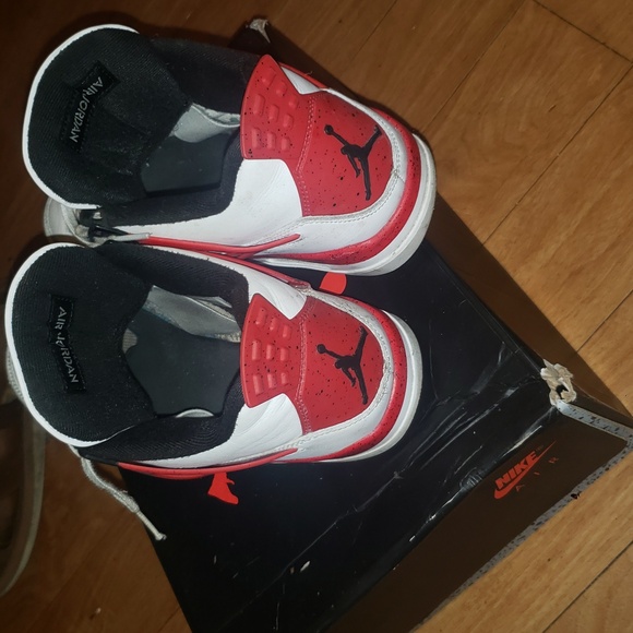 Men's White and Red Athletic Shoes - Picture 2 of 3